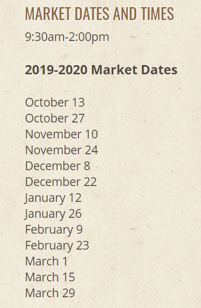 Coral Springs Farmers Market 2019 Dates and Time
