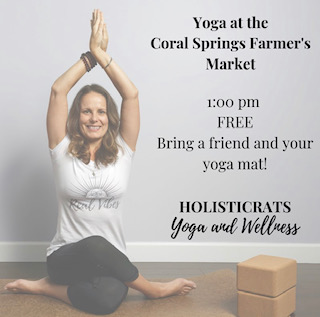 Coral Springs Farmers Market yoga